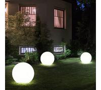 Set 3 Lampade Solari LED da Esterno, Giardino, Wegeleuchte Moderna IP44