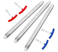 Set 3 Leve Smontagomme 30 cm, Leve in Acciaio per Rimozione Pneumatici con 4 Protezioni per Cerchioni, Ideali per Moto, Auto e Biciclette, Strumenti Professionali