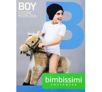 Set 3 Maglie Intime Per Bambino Manica Corta Bimbissimi Girocollo Caldo Cotone