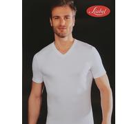 Set 3 Maglie Mezza Manica Liabel Uomo Collo a V In Caldo Cotone In Tinta Unita