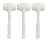 Set 3 Martelli Battipiastrelle Gomma Antirimbalzo 1000 Gr