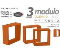 Set 3 Mensole da Parete MODULI PENSILE Moderne Design Cubo Mensola Scaffale ARAN