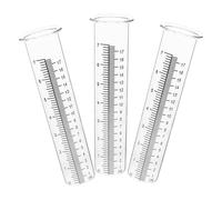 Set 3 Misuratori di Pioggia in Plastica - 7" Antigelo con Numeri Chiari,