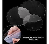 Set 3 misure porta torte acrilico trasparente per feste buffet e uso domestico