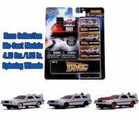 Set 3 Modellini Back To The Future 1982 Delorean Nano Models Diecast 1/87 Jada