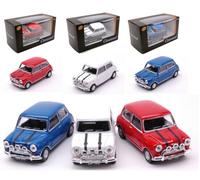 SET 3 MODELLINO AUTO STATICO CARARAMA MINI COOPER THE ITALIAN JOB MOVIE 1:43