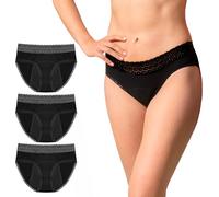 Set 3 Mutande Ciclo Mestruale Donna Con Cotone Bio Ecologico - Mutande Assorbent