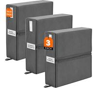 Set 3 Organizer Pieghevoli da Armadio 33x33x10 cm Contenitori Salvaspazio