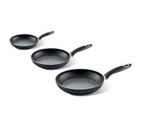 Set 3 Padelle Ø 20-24-28 cm Antiaderente Induzione Silex Collection Nero