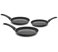 Set 3 Padelle Ø20-24-28 cm in Alluminio Pressofuso Antiaderente Olympia Hard Cook