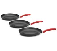 Set 3 Padelle Ø20-24-28 cm in Alluminio Pressofuso Antiaderente Olympia Love