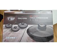 SET 3 PADELLE Alluminio Pressofuso 20/24/28cm ANTIADERENTE INDUZIONE Coperchio