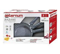 Set 3 Padelle Antiaderenti Madame Petra 20 + 24 + 28 cm Aeternum Bialetti