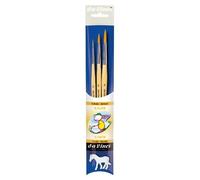 Set 3 Pennelli Da Vinci Junior Sintetichs 3 Punta Tonda n. 2, 5, 8
