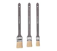 Set 3 Pennelli Radiatori Professionali - Pennelli Vernice Inclinati 3-4-5 cm per Termosifoni, Angoli e Profilature - Ideali per Smalti, Vernici e Idropitture - Pennelli da termo