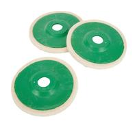 Set 3 pezzi 5 tamponi lucidatura feltro lana angolo lucidatura mola disco abrasi