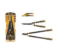 SET 3 PEZZI CESOIE DA POTA - FORBICE+TRONCARAMI+SIEPE - INGCO HLT76033