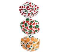 Set 3 Pezzi Copriciotola in Poliestere Cotone Resistente al Calore | Tazze in Ceramica e Ciotole, Non Si Deforma Facilmente, per Tavolo da Pranzo e Cucina