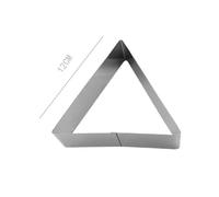 SET 3 PEZZI FORME STAMPI STAMPO PER DOLCI TORTE BISCOTTI TRIANGOLARI 12 CM 98925
