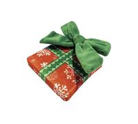 Set 3 pezzi Gioco Cane Xmas Gift 14 cm peluche natalizio a forma di pacchetto mo