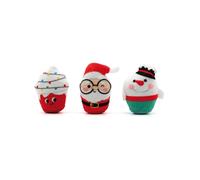 Set 3 pezzi Gioco Gatto Xmas modello Cupcake 8 cm soggetti assortiti Croci
