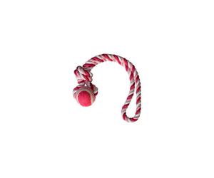 Set 3 pezzi gioco per cani modello Cotonosso 1 Nodo con Pallarosa Small cm 5x33