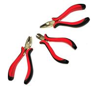 SET 3 PEZZI MINI PINZE PINZETTE DI PRECISIONE 125 MM PER ELETTRONICA BRICOLAGE