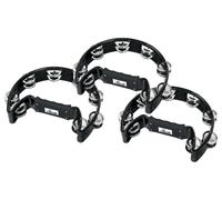 Set 3 Pezzi Tamburello Mezzaluna con 16 Sonagli 20 cm Palstica Bambini Teatro
