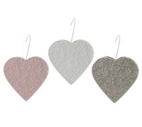 SET 3 PEZZI Umidificatore Termosifone Ceramica Calorifero Stufa FLOWER HEART