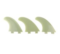 Set 3 Pinne per Tavola da Surf, Leggere in Nylon e Fibra di Vetro, Colore Giada per Longboard - Stile e Stabilità, Facile Installazione, Adatto a Varie Tavole da Surf