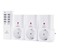 Set 3 prese radiocomandate 2000W Renkforce con telecomando 4 ch. 4 gruppi
