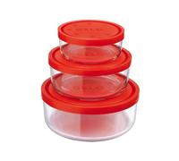 Set 3 PZ.Gelo Box C/Cop. Rosso Diametro 11/15/18cm.