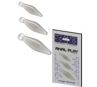 set 3 pz plug anali trasparente stimolatore anale piccolo medio grande sexy toys