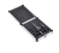 Set 3 Pz. Punta a Gradino HSS Tialn Punte Coniche Professionale