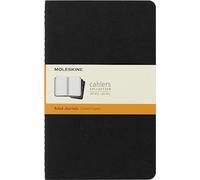 Quaderno Cahier Journal Moleskine large a righe nero. Black. Set da 3