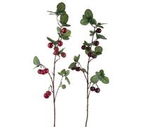 Set 3 Rami Artificiali con Ciliegiea 11 Diramazioni Altezza 87 cm Rosa