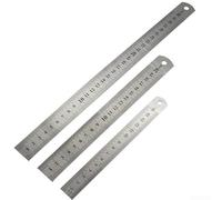 Set 3 Righelli Acciaio 30cm 20cm 15cm Doppia Scala Set 3 Righelli | Acciaio , doppia scala e per imperiale, per ideale per disegno tecnico e fai-da-te