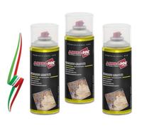 Set 3 Rimuovi Graffiti, Spray Elimina Ogni Tipo di Vernice dai Muri e da tante altre Superfici, Bomboletta Spray in Banda Stagnata 100% Riciclabile all'Infinito da 400 ml, trasparente "MADE IN ITALY"