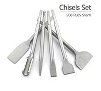 SET 3 SCALPELLI A PUNTA E PIATTO SDS 250mm strumenti per muratura
