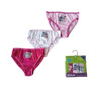 Set 3 Slip Mutandine Disney Stitch Bambina Biancheria Intima In 100% Cotone
