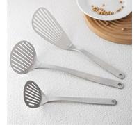 Set 3 Spatole Per Friggere Uova Pancake Set 3 Spatole Per Friggere | Design forato, drenaggio olio per facile, gira cibi sforzo, cottura per sana, antiaderente