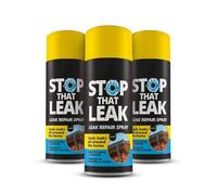 Set 3 Spray Sigillante Stop Leak - 400ml Impermeabilizzante Universale, Riparazione Efficace per Perdite in Grondaie, Finestre, Scarichi, Tetti e Tubi