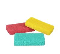 Set 3 spugne antigraffio colorate in silicone multicolore Pulizia di casa