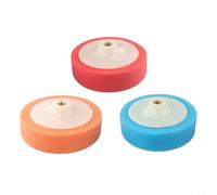 Set 3 Tamponi Polishing 6in per Cere e Polish Auto(A) | Schiuma morbida, assorbe prodotto, distribuzione uniforme, filetto per m14, 150mm diametro