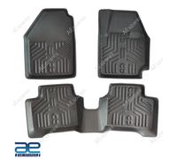 Set 3 Tappeti Vasca Pavimento Auto In PVC Rigido Nero Per Suzuki Swift 2018 NEW