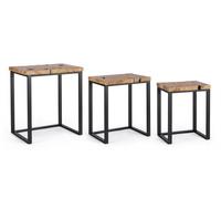 Set 3 Tavolini Elwood in Legno