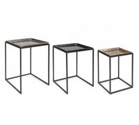 Set 3 Tavolini Quadrati Amira
