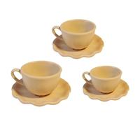 Set 3 Tazze Da Caffè E Piattino In Miniatura Con Design A Forma Per Accessori La Casa Delle Bambole Scena Paesaggio Bicchieri Set Tazze Da Caffè In Miniatura Accessori La Casa
