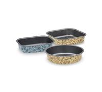 Set 3 teglie per friggitrice ad aria rotonda, quadrata e