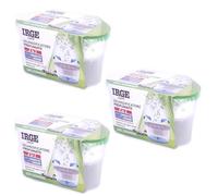 SET 3 vaschette 400 ml assorbi umidità profumate GELSOMINO anti odore deumidificatore sali per bagno cucina camper caravan roulotte ripostiglio dispensa armadio